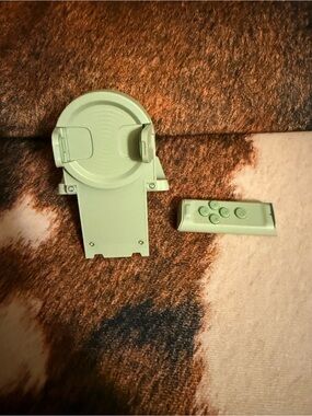 Beige Mount Phone/Remote Holder with Remote
